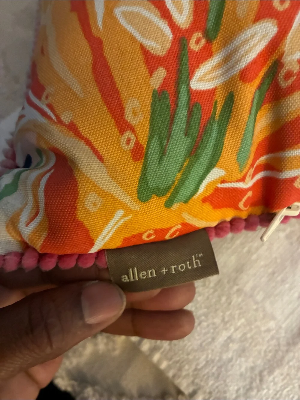 Allen + Roth Floral Tropical Parrot Decorative Throw Pillow - Multi-Color